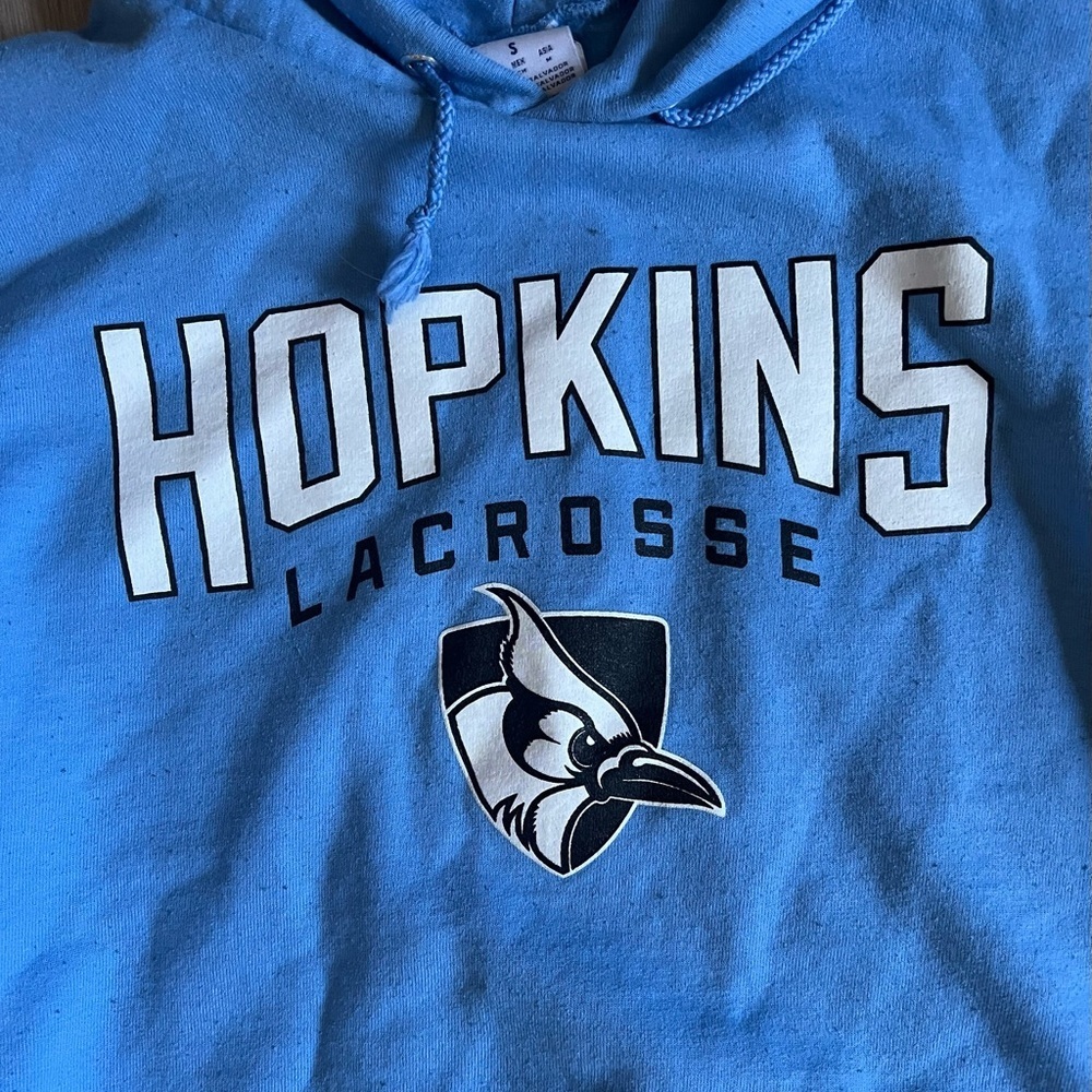 Johns Hopkins Blue Jays Lacrosse Champion Hoodie Small - Picture 2 of 3